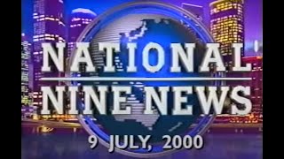 QTQ9 National Nine News July 9 2000 [upl. by Topping]