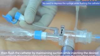 72Hr Double Swivel Elbow Push Block Type Closed Suction Catheter [upl. by Vevine]