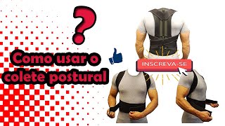 Cinta Lombar Colete Corretor Postural l com ANTES E DEPOIS l COMO USAR  l 2020 YDTECH [upl. by Gassman]