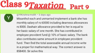 Class 9Taxation part 9 [upl. by Rozina961]