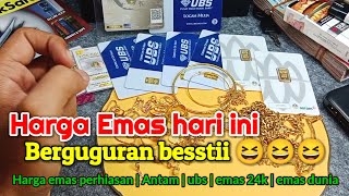 HARGA EMAS HARI INI TURUN 19 JULI 2024  HARGA EMAS PERHIASAN  ANTAM HARI INI  UBS GOLD  EMAS 24K [upl. by Airbmac648]