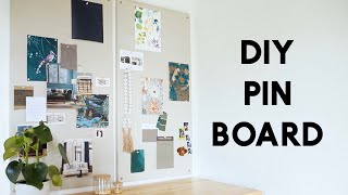 DIY Pin Board  Bulletin Board  Mood Board [upl. by Seibold]