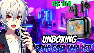 UNBOXING FONE BLUETOOTH COM TELA LCD  PBUDS LX10 [upl. by Alejandra456]