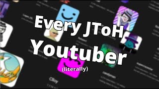 Every JToH Youtuber literally [upl. by Veno]