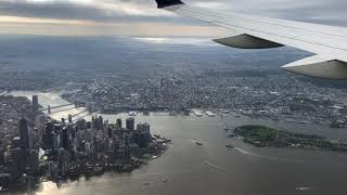 Delta A220 Landing at New York LaGuardia Airport LGA  AMAZING VIEW ✈️ [upl. by Anders569]