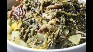 How to Cook Soul Food Turnip Greens  I Heart Recipes [upl. by Sidwel]