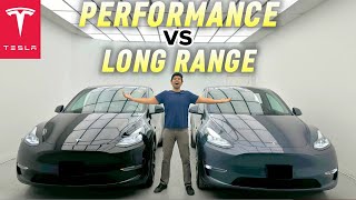 Tesla Model Y Performance vs Long Range HONEST Review [upl. by Odlabso]