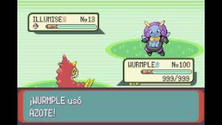 POKEMON EMERALD  WURMPLE  AZOTE  FLAIL [upl. by Bensky295]