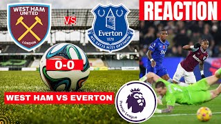 West Ham vs Everton 00 Live Stream Premier League EPL Football Match Score Commentary Highlights [upl. by Niaz]