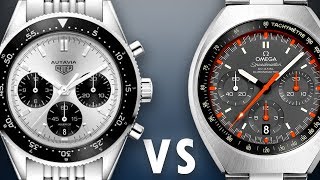 OMEGA SPEEDMASTER vs TAG HEUER AUTAVIA MARK II RACING DIAL vs JACK HEUER [upl. by Nerrej382]