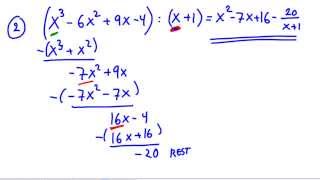 Modul 9 Polynomdivisjon og asymptoter Del A [upl. by Alletse]