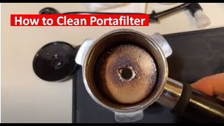 How to “Clean” Breville Espresso Machine Portafilter [upl. by Pylle310]