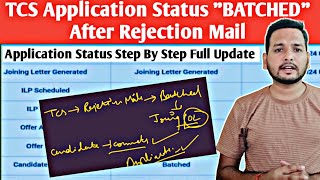 Why TCS Candidates Status Showing Batched After Rejection Mail  Onboarding amp Joining Update ILP [upl. by Pascale]