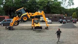 JCB DANCING DIGGER amp THWAITES ALLDIG [upl. by Nwahsar]