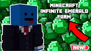 Minecraft INFINITE Emerald Farm  121 Emerald Farm Tutorial [upl. by Regine]