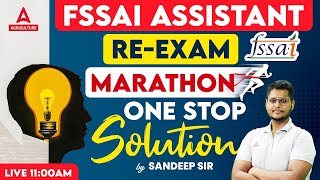 FSSAI Assistant Marathon  FSSAI Assistant Re Exam Marathon  FSSAI Assistant Classes  Sandeep Sir [upl. by Marianna256]