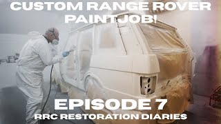 CUSTOM Range Rover Paint Job  Range Rover Classic Restoration  Ep 7 [upl. by Wendeline623]