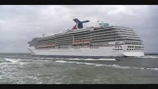 The Carnival Miracle Sails Away from Ft Lauderdale Florida on 3282010 [upl. by Mattie]