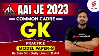 AAI Common Cadre 2023  General Awareness9  AAI JE Recruitment 2023  By Shiv Sir [upl. by Sulihpoeht844]