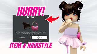 📢HURRY GET NEW FREE ITEM amp HAIRSTYLE 🤩🥰 ROBLOX 2024 [upl. by Neerol]