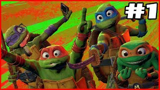 A NEW TMNT GAME  TMNT MUTANTS UNLEASHED 1 [upl. by Abehshtab283]