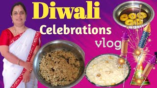 Diwali celebrations vlogprasadamSimple ga Traditional gaDiwali Festival 2024 [upl. by Jessabell]