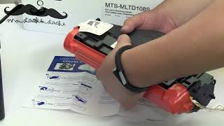 How to install Samsung MLT D108S toner cartridge for Samsung ML 1640 printer by 123Ink ca [upl. by Eilegna]