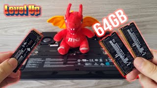 Upgrading My MSI GE66 With 64GB RAM amp 1TB NVMe SSD [upl. by Namhcan]