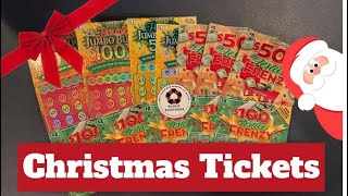 🎄 Christmas Ticket Mix 🎄 Holiday Jumbo Bucks 100X and 50X 💰 500 amp 100 Festive Frenzy [upl. by Einnij]