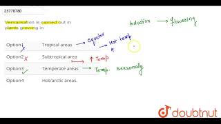 Vernalisation is carried out in plants growing in [upl. by Schnapp7]