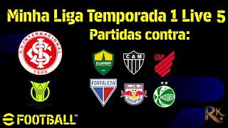 5 Live em busca do Campeonato Brasileiro eFootball Minha Liga Nível Lenda [upl. by Towrey]