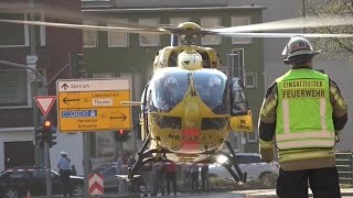 2 Rettungshubschrauber 2x lebensbedrohliche Kohlenmonoxidvergiftung  RTH und ITH im Einsatz [upl. by Alberic]