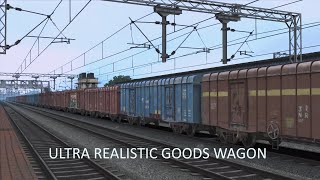 ULTRA REALISTIC GOODS WAGON IN TRAIN SIMULATOR BY INDIAN RAILSIM [upl. by Maximilianus]