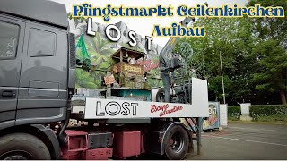 Pfingstmarkt Geilenkirchen Aufbau 2024 4K [upl. by Alessig]