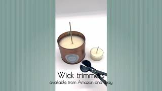 How to trim a candle wick [upl. by Nnaecarg]