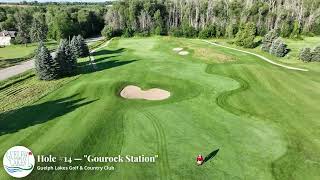 Guelph Lakes Golf amp Country Club  Hole 14 Flyover [upl. by Aihsined263]