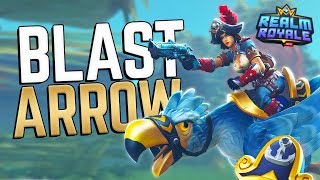 900 Damage with 1 Ability  Realm Royale Hunter BlastArrow Build [upl. by Nap290]