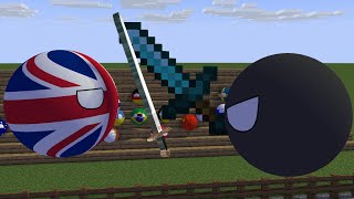 Countryballs School Combat Minecraft Animation [upl. by Oleta632]