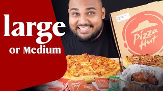 pizza hut sri lanka free medium classic pizza for large pizza  sri lankan food  chama [upl. by Mears]