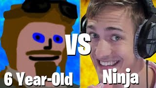 NINJA VS 6 YEAR OLD RAPPER NINJA LOST [upl. by Lal385]