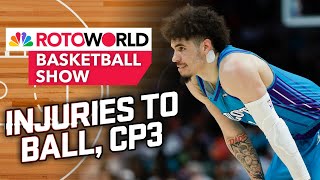 Fantasy impact of LaMelo Ball Chris Paul injuries  Rotoworld Basketball Show FULL SHOW [upl. by Lemhaj220]