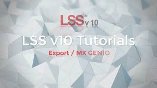 Export MX GENIO Command  LSS Tutorial [upl. by Drus]