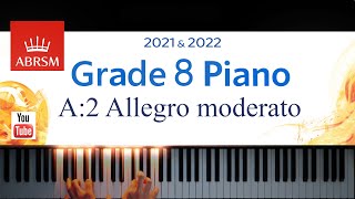 ABRSM 20212022 Grade 8 A2 Allegro moderato  J Haydn Piano exam piece [upl. by Goody]