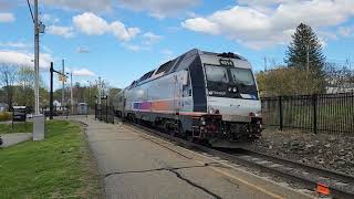 Train 880 With 4514 Pushing  Netcong NJ  April 24 2024 [upl. by Lasko858]