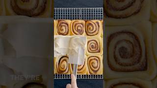 Claire Saffitz shows us how to make her cinnamon rolls food recipe how baking [upl. by Crissie]