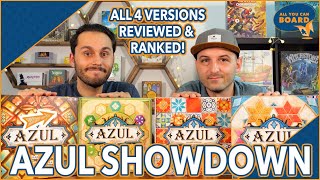 Azul Showdown  All 4 Azul Games REVIEWED COMPARED amp RANKED [upl. by Morra]