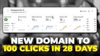 How to go from new domain to 100 clicks in 28 days 🤯 [upl. by Eulalia]