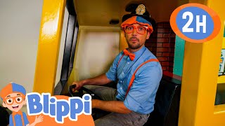 Blippis Day of Occupation Play  Blippi  Kids Songs  Moonbug Kids [upl. by Lyndell]