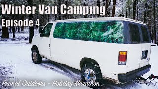 Winter Van Camping  Christmas Marathon [upl. by Garlen]