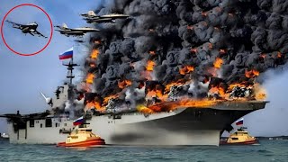 2 Minutes Ago US F16 Pilots Crazy Action to Sink a Russian Aircraft Carrier in the Black Sea [upl. by Llenal]